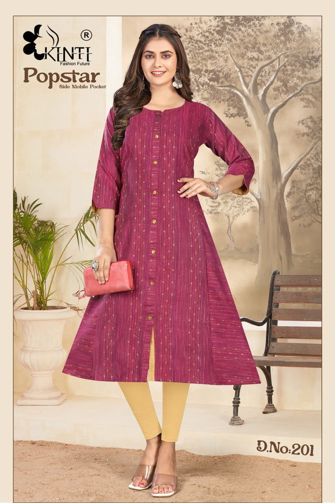 Kinti Popstar Vol 2 Wholesale Printed Designer Kurti Catalog